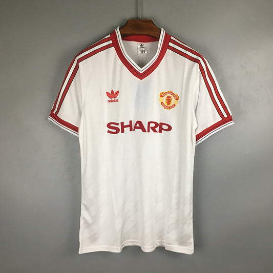 1986 Manchester United Retro Away White