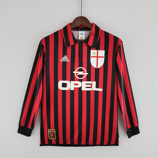 99/00 AC Milan home Retro Long Sleeve