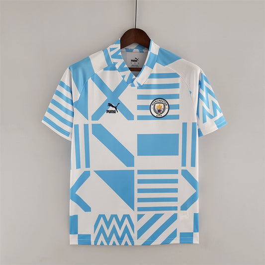 22/23 Manchester City Pre-Match Blue and White