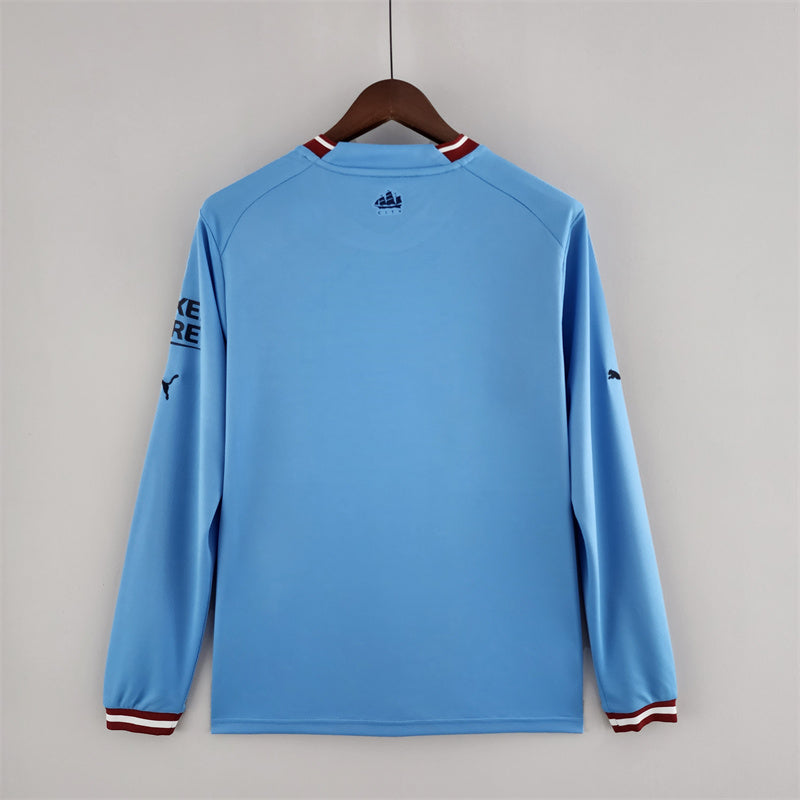 22/23 Long Sleeve Manchester City Home