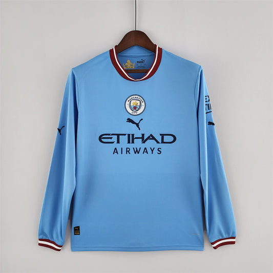 22/23 Long Sleeve Manchester City Home