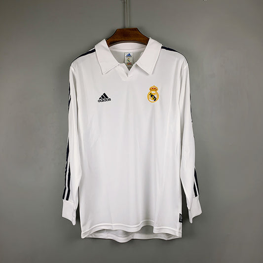 2002 Retro Real Madrid Home LS